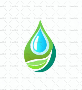 Wassertropfen und Blatt